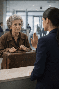 The Woman With the Cracked Suitcase