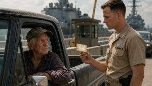 The Old Man At The Navy Gate Only Wanted One Last Look At His Ship
