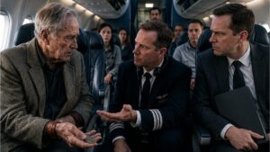The Pilot Knelt Beside the Old Passenger After Reading the Name on His Worn Flight Tag