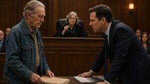 The Judge Called Him A Nuisance Until His Worn Denim Jacket Explained The Silence