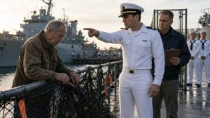 The Sailor Pointed at the Old Man Fixing the Net Before Learning Why He Never Left the Pier