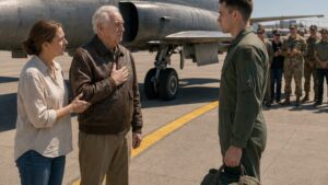 The Young Pilot Saw an Old Man by the Jet Before He Saw the Patch