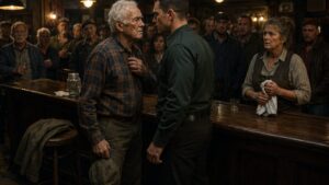 When They Pulled Open The Old Veteran’s Plaid Shirt, The Bar Finally Remembered His Name