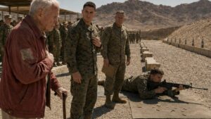 The Old Veteran In The Red Jacket Saw What The Young Soldiers Missed At The Range