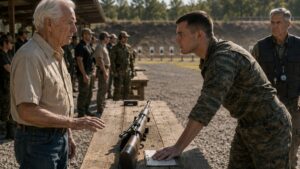The Young Instructor Told the Old Veteran to Step Away from the Rifle, Until He Noticed the Mark Nobody Else Saw