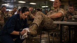 The Mud on His Boot