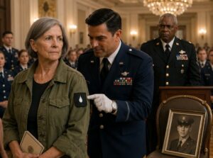 The Woman in the Old Jacket Waited Until the Room Went Quiet
