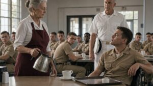 The Young Sailor Mocked the Cafeteria Woman Until the Admiral Recognized Her Coffee Pot
