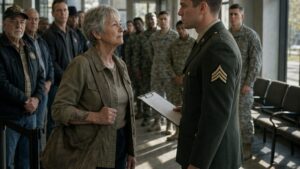 The Young Sergeant Thought Carolyn Was Just Waiting in Line Until He Learned Why She Returned to the Base Every Month