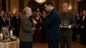 The Officer Pointed at Her Old Field Jacket Before He Learned Why She Kept Wearing It