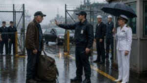 The Old Sailor They Stopped At The Rainy Gate Was Carrying One Last Promise