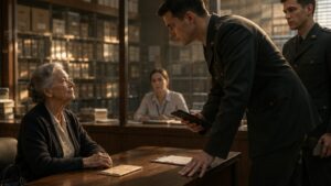 The Young Officer Checked Her Name on the Tablet and Finally Stood Straight