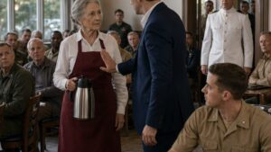The Old Woman Poured Coffee In A Red Apron, Then The Colonel Read Her Name Aloud