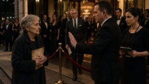 They Stopped the Elderly Veteran at the Gala Until Her Old Envelope Changed the Room