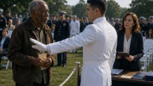 The Old Veteran Held One Folded Letter While Everyone At The Ceremony Looked Past Him