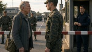 The Young Soldier Blocked An Old Man At The Gate Built From His Final Command