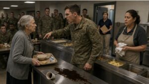 They Made the Old Veteran Wipe Coffee From the Mess Hall Counter Before Learning Why She Came Back