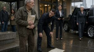 They Left the Old Veteran in the Rain Until One Folded Page Changed the Building