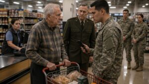 The Old Man With The Grocery Cart Was Asked To Prove He Belonged