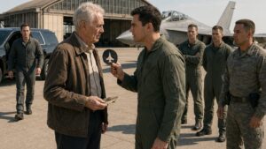 The Young Pilot Accused an Old Stranger Until the Burned Patch Revealed Who Had Commanded Them