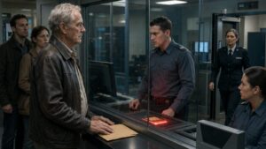 The Airman Mocked His Faded ID Until the Base Commander Saluted the Man Behind the Glass