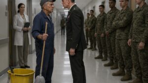 The Old Janitor Held His Mop While The Officer Questioned The Life He Never Saw