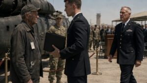 A Young Officer Blocked The Old Mechanic, Then The Base Commander Saluted Him