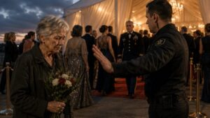 Fifty Years After He Vanished, The Widow With Dog Tags Stood Outside The Gala Meant To Honor His Sacrifice
