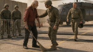 The Old Man With The Broom Saw What The Young Soldiers Stepped Over