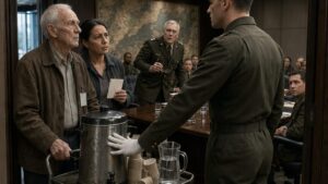 They Stopped the Old Man With the Coffee Cart Outside the Briefing About His Own Command