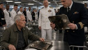 They Moved the Old Sailor From the Reserved Table Until the Admiral Recognized His Scorched Tray