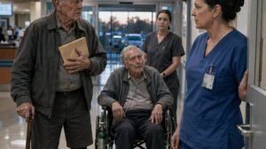 The Old Amputee Brought A Letter To The Hospital, But The Family Tried To Close The Door