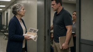 She Put The Letter On A White Cloth After Sixty Years Of Knocking