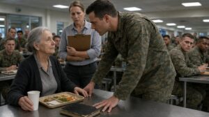 The Elderly Veteran With The Cafeteria Tray Refused To Explain The Logbook He Mocked