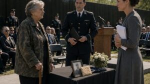 She Came To The Memorial In A Faded Jacket Because His Name Was Still Missing