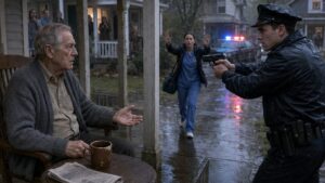 When the Officer Aimed at His Coffee Mug, the Old Veteran Refused to Raise His Voice