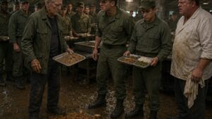 They Laughed When The Old Veteran Dumped A Soldier’s Meal, Until The Whole Tent Got Quiet