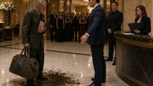 The Muddy Veteran Who Would Not Let Them Read The Letter In The Lobby