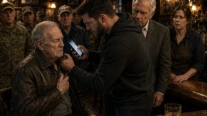 The Night They Grabbed His Old Leather Jacket Before Learning Why He Never Took It Off