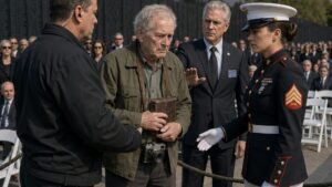 They Tried To Remove The Old Man With The Camera Until A Marine Saw The Photograph