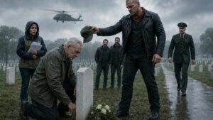 The Old Veteran Reached for His Cap Beside the Grave No One Let Him Explain