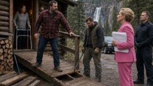 The HOA Sent A Crew To Tear Out The Ramp Beside His Mountain Cabin