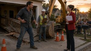 The HOA Sent An Excavator Before Reading Why The Ramp Had To Stay