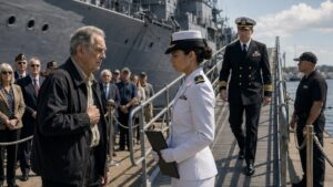 The Old Man at the Battleship Gangway Carried the Name the Navy Forgot