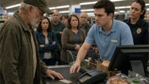 The Old Man at Aisle Eight Placed His Card Down Twice and Said Nothing