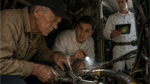 They Ignored the Old Navy Mechanic Until His Wrench Found the Failure Their Tablet Missed