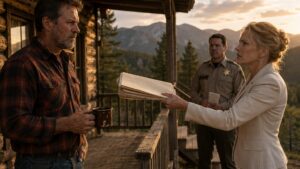 She Brought A Deputy To The Cabin Before He Learned His Name Was Missing From The Will