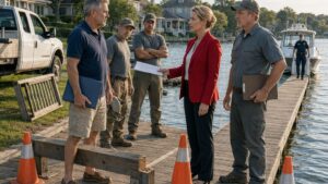 The HOA Sent a Crew to Tear Down His Dock Before the Lake Police Arrived