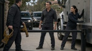 The HOA Guard Blocked One Delivery Until the Crate Behind Him Began to Move