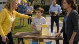 She Shut Down a Boy’s Lemonade Stand, Then Her Own HOA Records Exposed the Real Reason